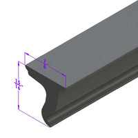 Convertible Top Rail Seal  -LP 12-B Convertible Top Rail Seal  -LP 12-B