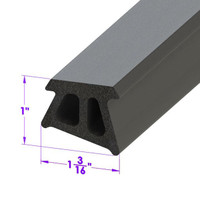 Roof Rail Seal, Front.  Sold by the foot  -LP 110-LB