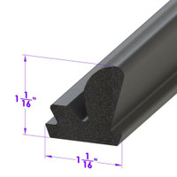Sold By The Foot - Roof Rail Seal, for Hardtops-LP 120