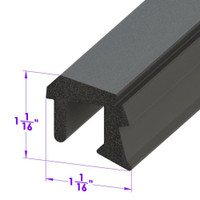 Sold By The Foot - Roof Rail Seal, Rear. For 2-door hardtops-LP 110-MB