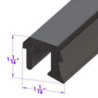 Roof Rail Seal, Rear.  For 2-door hardtops-LP 110-MB