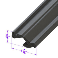 Roof Rail Seal, Rear.  For Fastbacks.  Sold by the foot-LP 110-ME