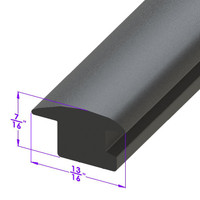 Roof Related Seal. Top insert filler & seal for closed cars-LP 110-R