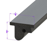 Sold By The Foot - Roof Rail Seal. Snaps into metal track-LP 110-X