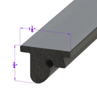 Roof Rail Seal.  Snaps into metal track.  Sold by the foot-LP 110-X