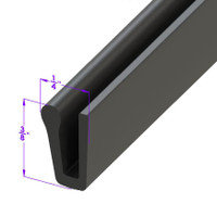 Sold By The Foot - Fender Skirt Seal-LP 111-P/FT