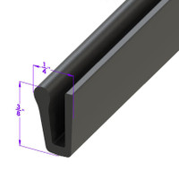 Fender Skirt Seal.  Sold by the foot-LP 111-P/FT