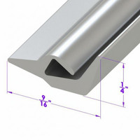 Sold By The Foot - Wheel Spoiler Trim Gray-LP 111-X