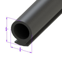 Door Bottom Seal.  Fits in steel track or held by clips-LP 112-B