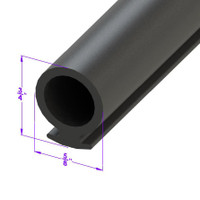 Sold By The Foot - Door Bottom Seal. Fits in steel track or held by clips-LP 112-B