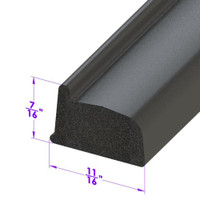 Door Side Seal.  Sold by the foot  -LP 58