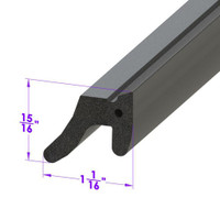 Sold By The Foot - Top Bow to Header Seal, for Convertibles-LP 120-B