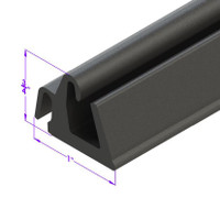Sold By The Foot - Roof Rail Seal, for Convertibles and Hardtops (early series)-LP 12-D