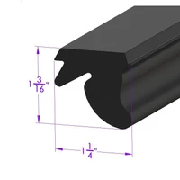 Sold By The Foot - Roof Rail Seal, for Hardtops-LP 120-I