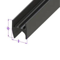 Sold By The Foot - Lower Windshield Frame to Body Seal-LP 13-A/FT