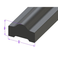 Cowl and Hood Seal.  All rubber.  Sold by the foot-LP 14-I