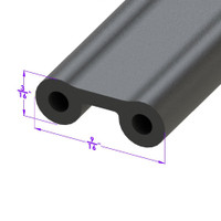 All Rubber Hood Lace, with double sealing bulbs, 5/8" wide-LP 14-P