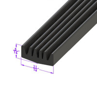 Sold By The Foot - Anti-Squeak Rubber Seal. Used for remounting fenders-LP 15-K