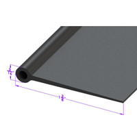 Fender welt. All vinyl type with 3/16 in. bead and 1 3/8 in-LP 16-C