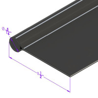 Fender welt. Fabric-reinforced vinyl sewed over stiff cord-LP 16-E