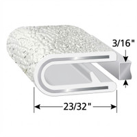 White, Extra Wide, Flexible Plastic Windlace-LP 202-A