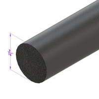 Sold By The Foot - .625 Round Extrusion-LP 2065