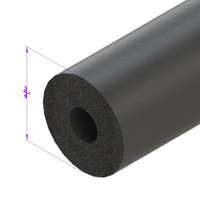 .75" Round Extrusion.  Sold by the foot-LP 2075