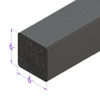 Sold By The Foot - .187 Square Extrusion-LP 2111