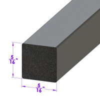 .325 Square Extrusion.  Sold by the foot-LP 2116 .325 Square Extrusion.  Sold by the foot-LP 2116
