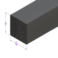 Sold By The Foot - .4875 Square Extrusion-LP 2121