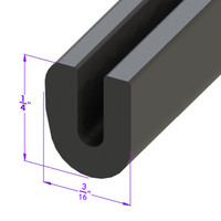 U Channel.  For covering sheet metal edges and bright work-LP 23-E