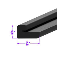 Sold By The Foot - Door Post Trim Seal. For covering sheet metal edges-LP 23-G