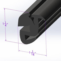 Sold By The Foot - Windshield and Rear Window Seal-LP 30-S/WO
