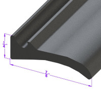 Windshield and Rear Window Seal.  Sold by the foot.  -LP 97-J