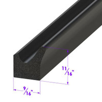 Sold By The Foot - Door side seal. Same as LP 40-A, but for a heavier seal-LP 40