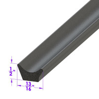 Door side seal. Same as LP 40, but for a lighter seal-LP 40-A Door side seal. Same as LP 40, but for a lighter seal-LP 40-A