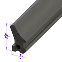 Sold By The Foot - Door Side Seal, Without Clips (for seal with clips-LP 40-K