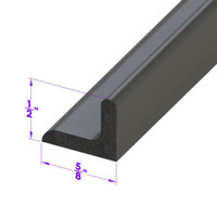 Door side Seal.  Inner belt weatherstrip.  Sold by the foot-LP 48