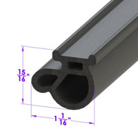 Sold By The Foot - Half Steel Front Door Seal-LP 48-D