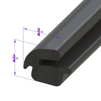 Sold By The Foot - Trunk Seal. Installs in trunk gutter. Sponge Rubber-LP 50