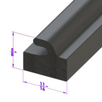 Sold By The Foot - Trunk Seal. For cars with wide gutters-LP 50-A