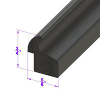 Sold By The Foot - Trunk Seal. For cars with narrow gutters. Sponge rubber-LP 50-B