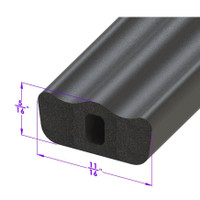 Sold By The Foot - Windshield Pillar Seal-LP 55-P