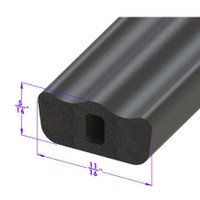 Sold By The Foot - Windshield Pillar Seal-LP 55-P