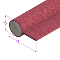 Maroon, Cloth-Covered Sponge Windlace-LP 57-K