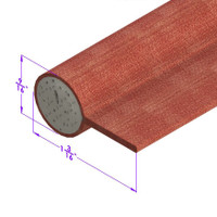 Rust, Cloth-Covered Sponge Windlace-LP 57-W