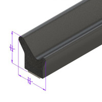 Adhesive Backed Weatherstripping.  1-2" Wide X 5/8" Thick-LP 58128
