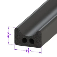 Sold By The Foot - Rectangle Shaped Extrusion. 1-3/8" wide X 7/8" high-LP 80-O