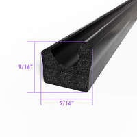 Extrusion.  9/16" X 9/16".  Sold by the foot-LP 80-R