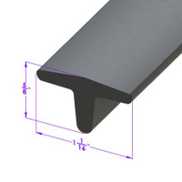 Sold By The Foot - Side window seal. Dense rubber. No metal core. 1 in-LP 95-A